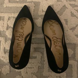 Sam Edelman 9 wide black suede heels